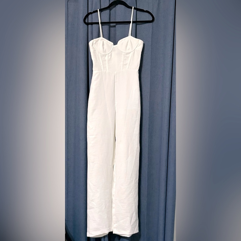 Xs white one piece pant jumper